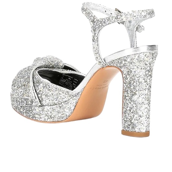 Kate Spade Miya Glitter Platform Sandals Size 10 - Picture 3 of 8